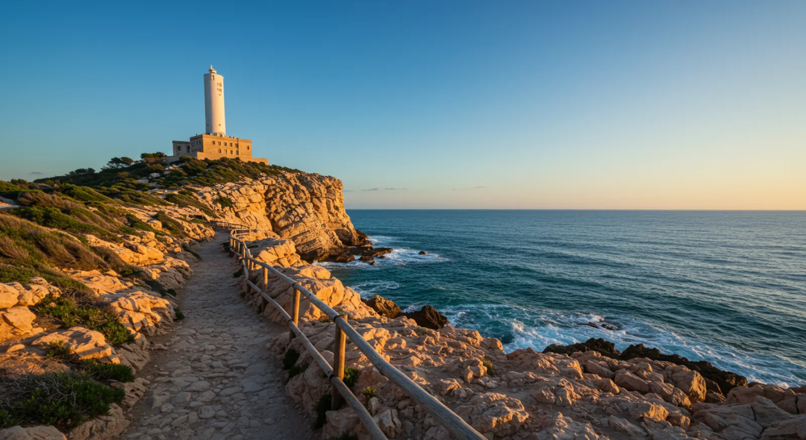 Phare du Cap Béar (1905, classé Monument Historique 2012) sur les falaises de la Côte Vermeille